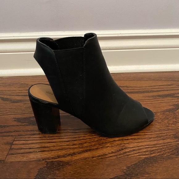 Call it spring black open-toe heels - Picture 3 of 4